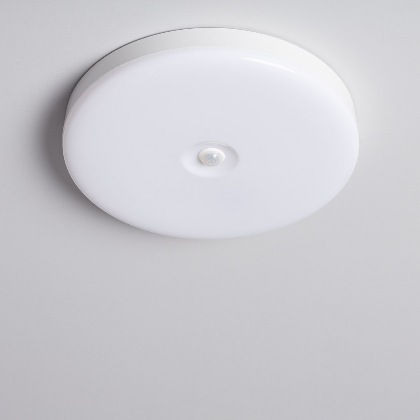 Product van Plafondlamp LED 18W Ø290mm  No Flicker met PIR bewegingssensor en Schermersensor 