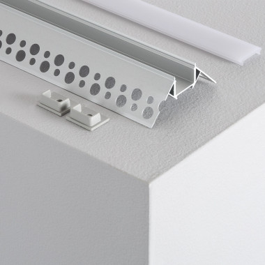 Aluminium Profile Integration for External Corner LED Strip up to 8 mm -  Ledkia
