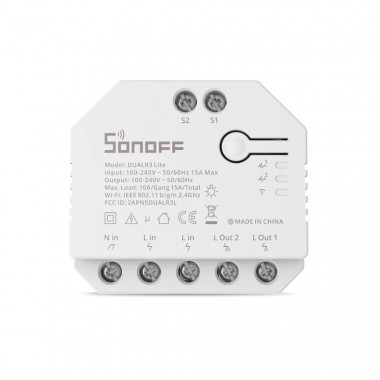 Produkt od WiFi Vypínač Kompatibilní s Běžným Dvojitým Vypínačem SONOFF Dual R3 Lite 15A
