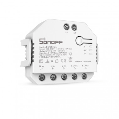 SONOFF Dual Smart WiFi Dual Switch R3 Lite 15A
