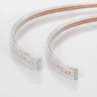 Product van LED Strip 220V AC 60LED/m Oranje IP65 op Maat In te korten om de 100cm 14 mm Breed