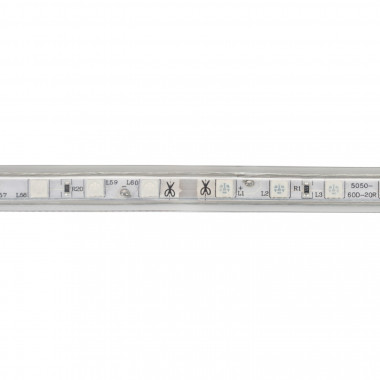 Produkt od LED Pásek 220V AC 60LED/m IP65 Šířka 14mm Střih každých 100cm Stmívatelný Jantarově Žlutá