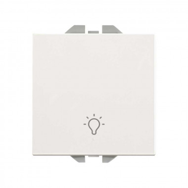 Bouton-Poussoir Simple Avec Gavure Lumière SIMON 270 20000151