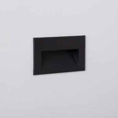 5W Goethe Horizon Black Aluminium Outdoor LED Wall Light in Black