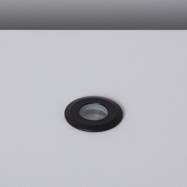 Spot Extérieur LED 1W Encastrable au sol 12V DC Noir Tiziano