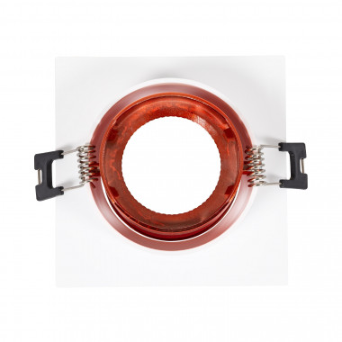 Product van Downlight Ring Vierkant Kantelbaar Gekleurd voor  GU10 Zaagmaat Ø80 mm