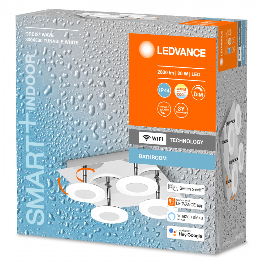 Product of Aplique LED Triple 26W para Espejo de Baño IP44 LEDVANCE 4058075573901