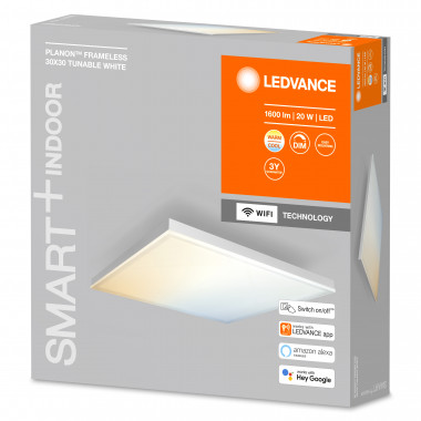 Product van LED Panel 20W Vierkant 30x30 cm SMART + WiFi  Frameless  LEDVANCE 4058075484351