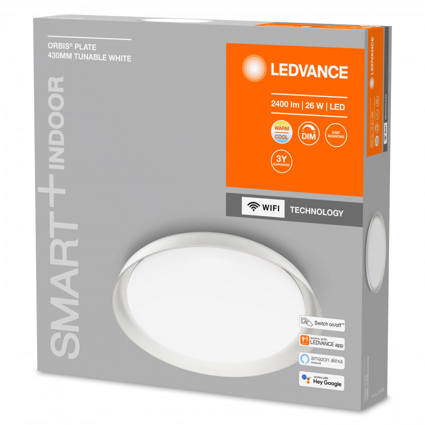 Product van LED Plafondlamp 26W CCT 430x100 mm Smart+ WiFi LEDVANCE 4058075486461