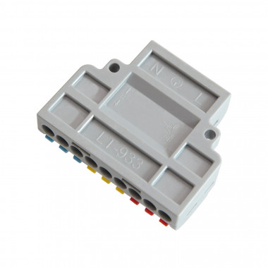 Produit de Pack 5 Connecteurs Rapides 9 Entrées et 3 Sorties SPL-93 pour Câble Électrique de 0.08-4mm² 