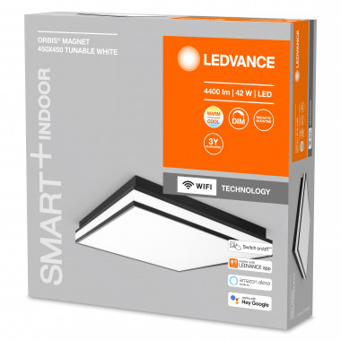 Product van LED Plafondlamp 42W CCT Vierkant 450x450 mm Smart+ WiFi ORBIS Magnet LEDVANCE  4058075572812