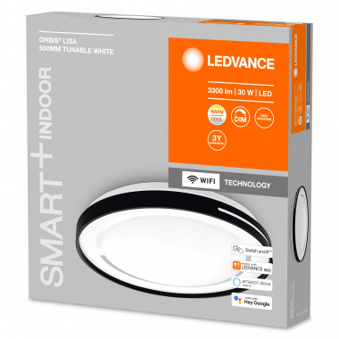 Product van LED Plafondlamp 30W CCT circulaire Ø484 mm Smart+ WiFi ORBIS Lisa LEDVANCE 4058075573536