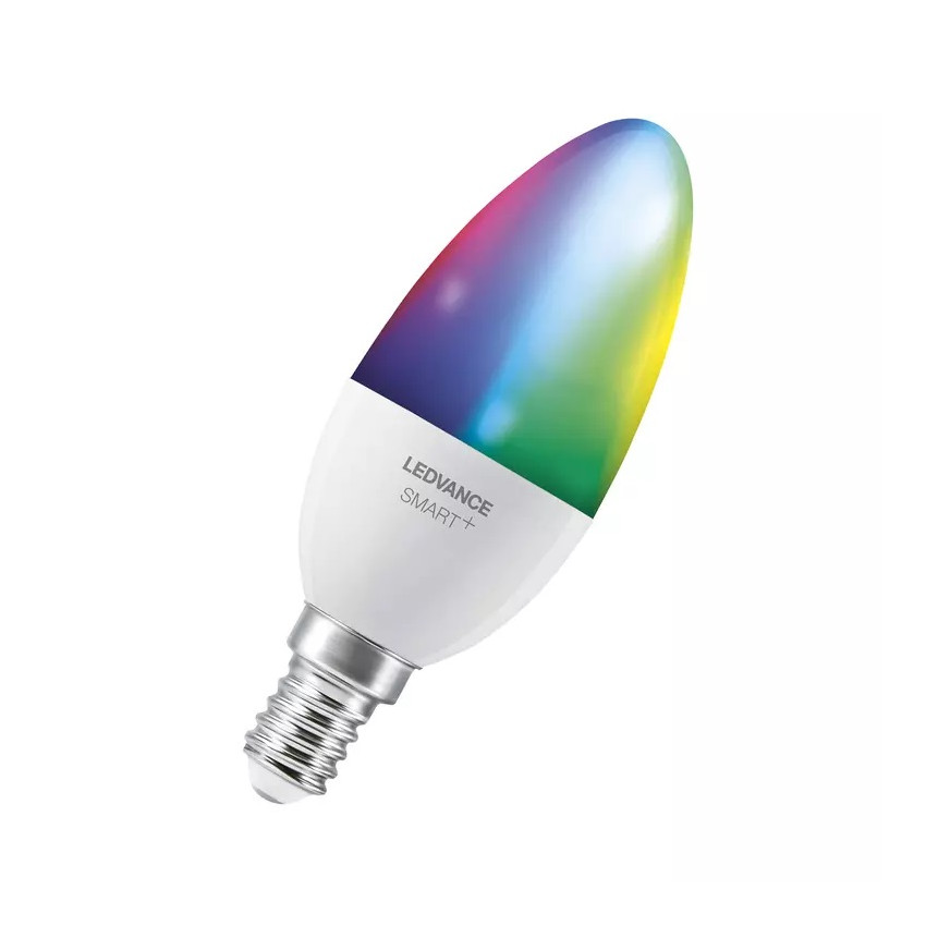Product of E14 B40 4.9W 470lm WiFi Dimmable RGBW LED Bulb LEDVANCE Smart+