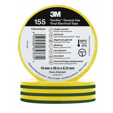 Produkt von Temflex Isolierband 155 PVC 19mm x 20m 3M 7100184744