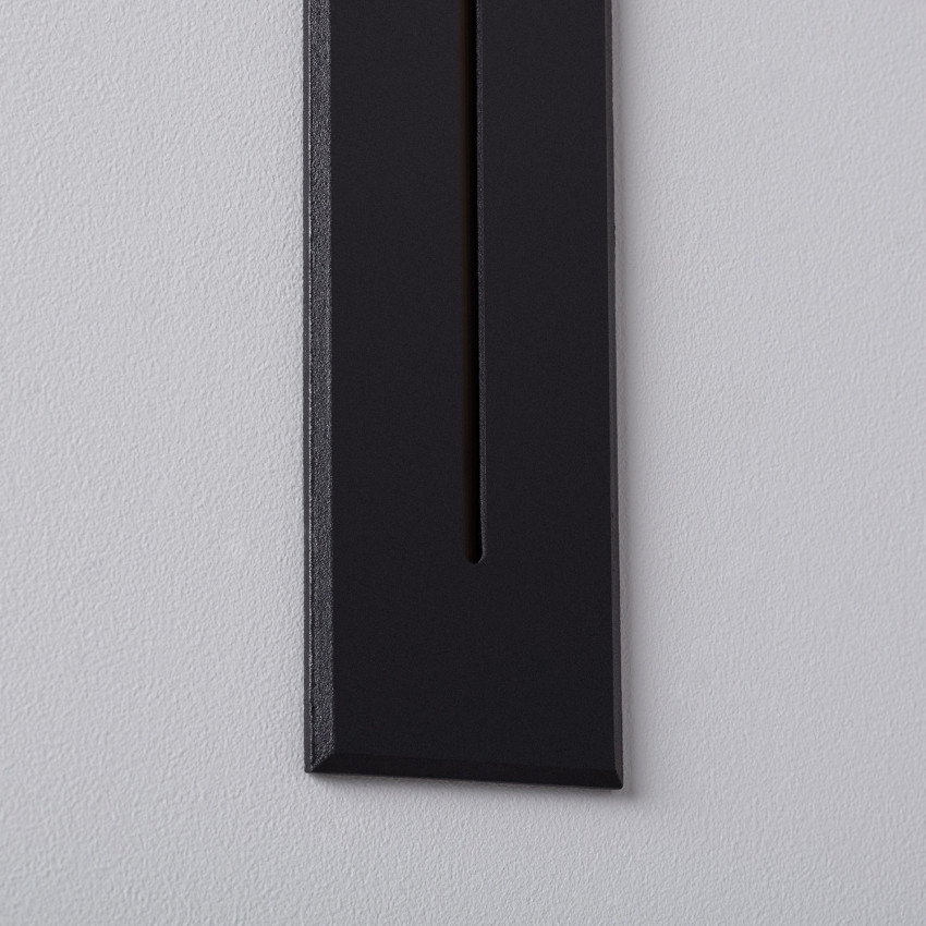 Produit de Balise LED Extérieure 3W Encastrable au Mur Rectangulaire Linéaire Wabi Noire  
