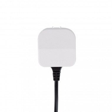Produkt von Adapterstecker Typ C (EU) Flachkopf mit geradem Kabel auf Stecker Typ G (UK)