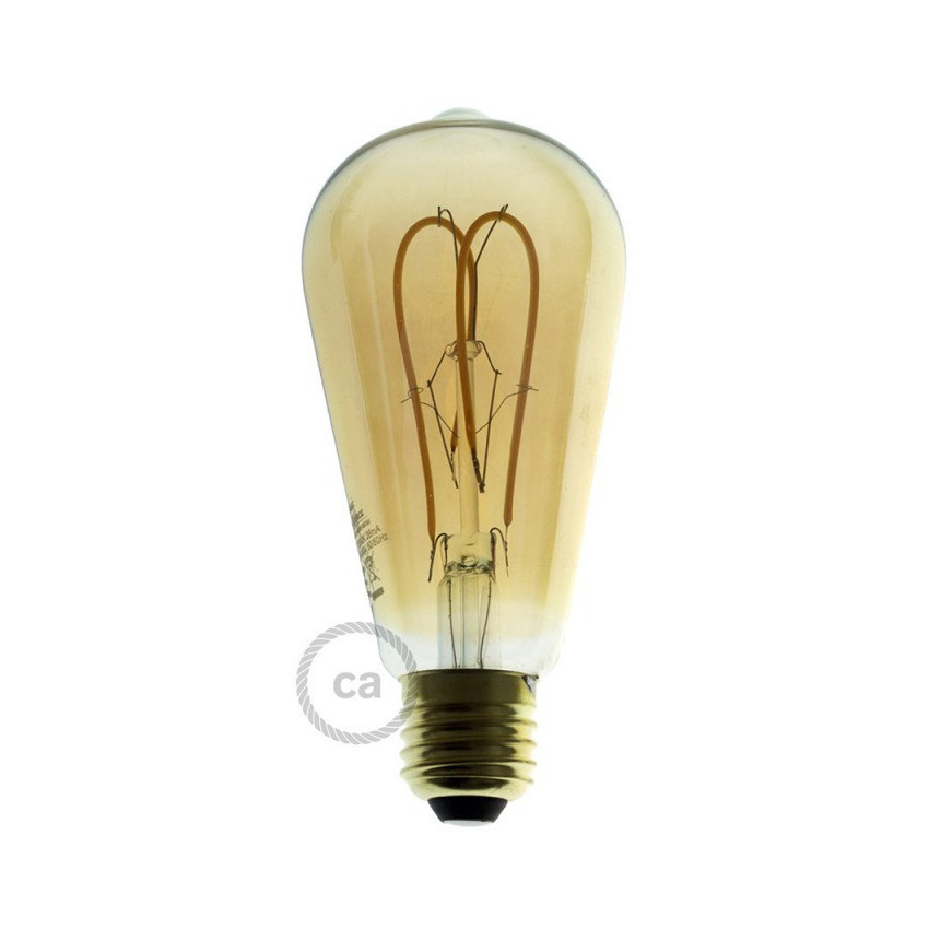 Product van LED Lamp Filament  E27 5W 250 lm ST64 Dimbaar Creative-Cables DL700144 