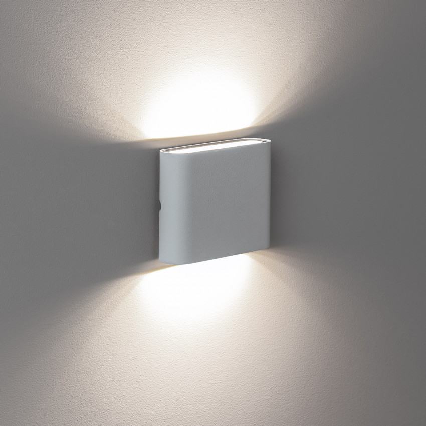 Produkt von LED-Wandleuchte Aussen 6W Aluminium Quadratisch Doppelseitige Beleuchtung Luming Weiß