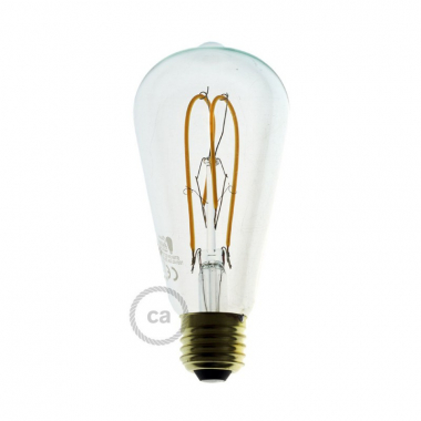 Product van LED Lamp Filament E27 5W 280 lm ST64 Dimbaar Edison Creative-Cables DL700143 