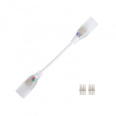 Product Connectorkabel Neon LED Strip 11 W/m RGB 220V AC 60 LED/m IP67 in te korten om de 100 cm