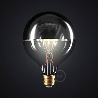 Product van LED Lamp Filament  E27 G125 7W 806lm Dimbaar Creative-Cables CBL700175