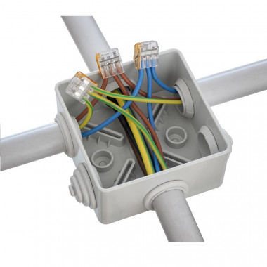 Produit de Pack 20 Connecteurs Rapides 3 Entrées pour Câble Électrique 0.08-4mm² 
