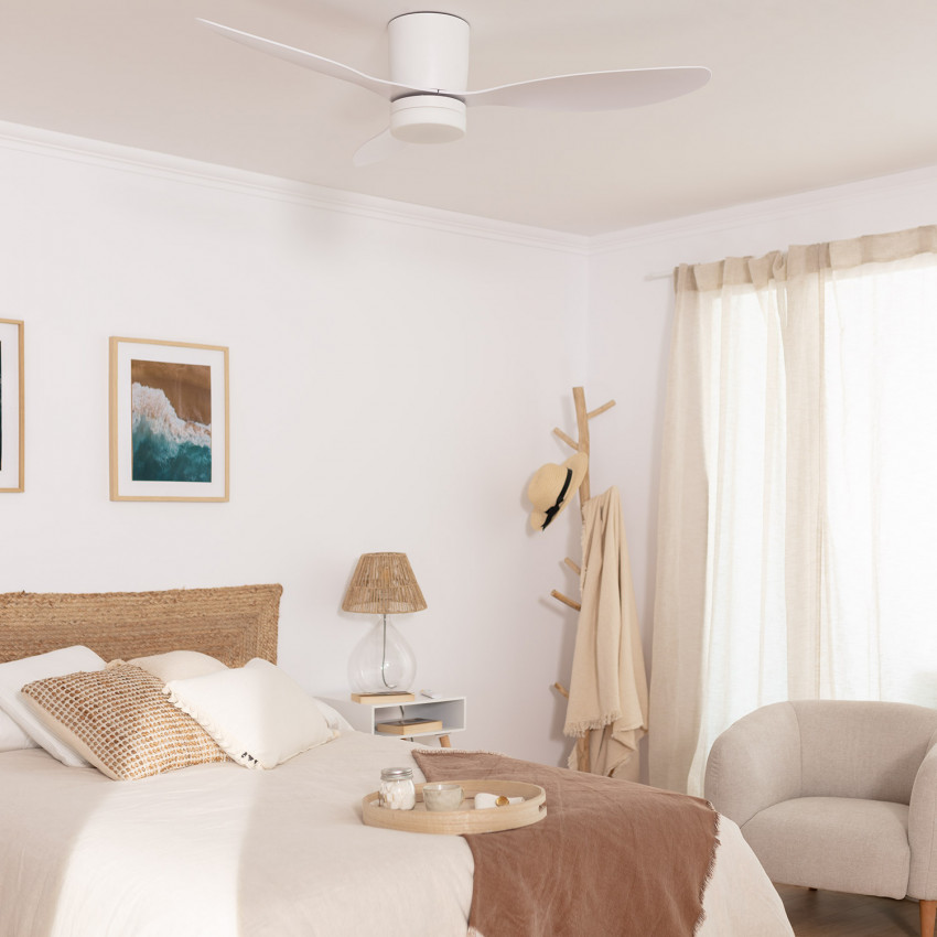 Produkt von LED-Deckenventilator Aussen Weimar Weiss 132cm Motor DC