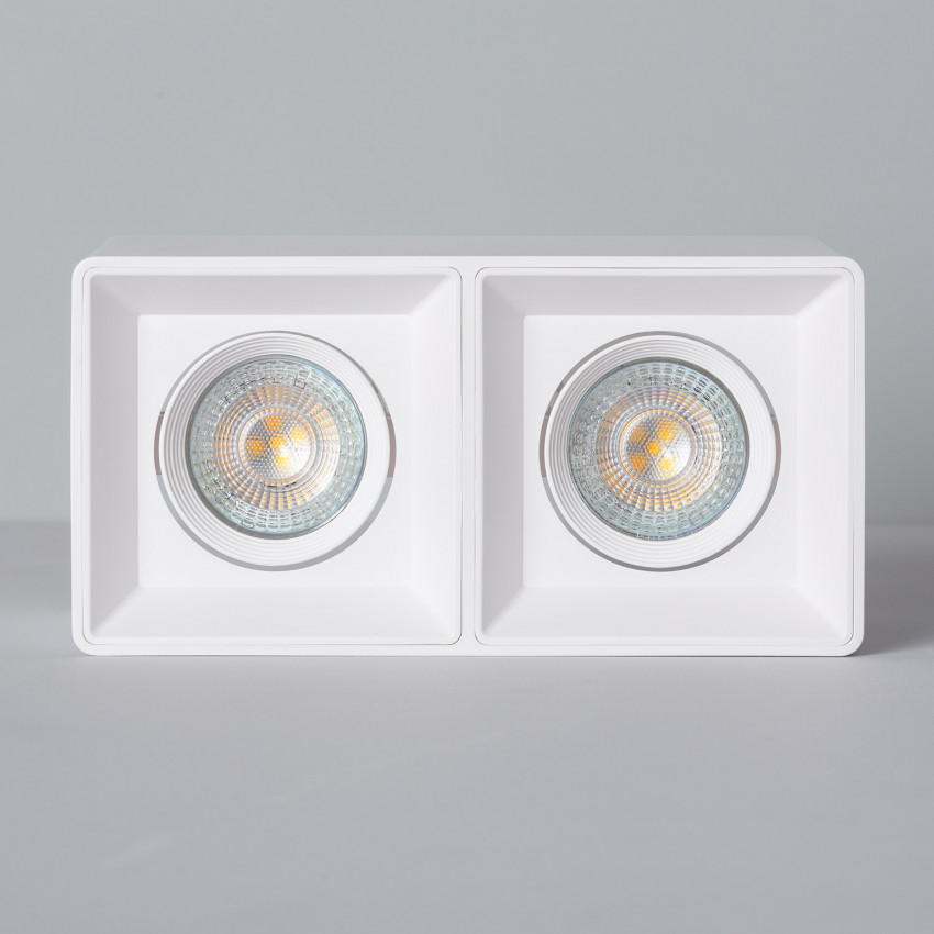 Produkt von LED-Deckenleuchte Quadratisch Doppelt Weiss mit GU10 Glühbirne Space