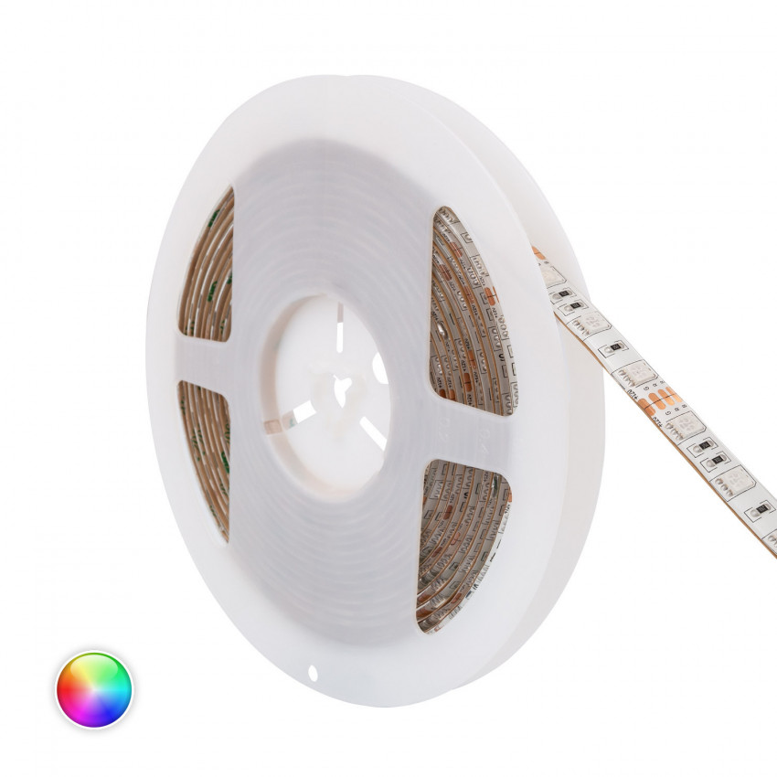 Prodotto da Kit Striscia LED RGB 12V DC 60LED/m 5m IP20 con Alimentatore e Controller
