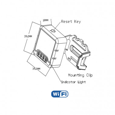 Product van WiFi-schakelaar compatibel met conventionele Schakelaar en Drukknop