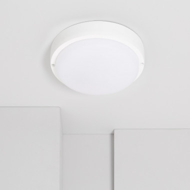 Venkovní Přisazené Stropní LED Svítidlo 25W Kruhové Ø175 mm IP65 Hublot White