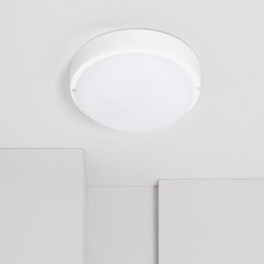 White Round 25W Hublot Outdoor LED Surface Panel IP65 Ø175 mm