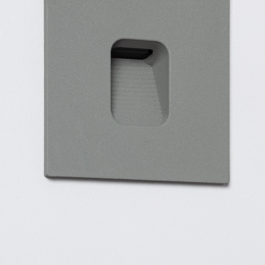 Product of 2W Grasset Square Aluminium LED Wall Spotlight in Grey 