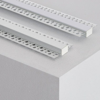 Product van Aluminium Inbouwprofiel met doorlopende afdekking voor Gips / Gipsplaat voor LED Strip tot 15 mm