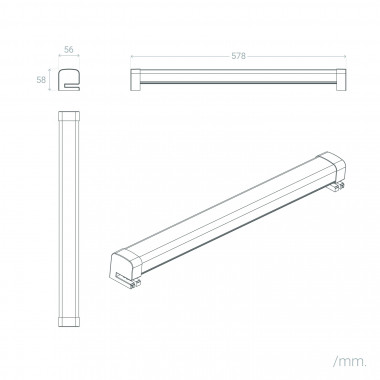 Applique LED per specchio bagno - 15W