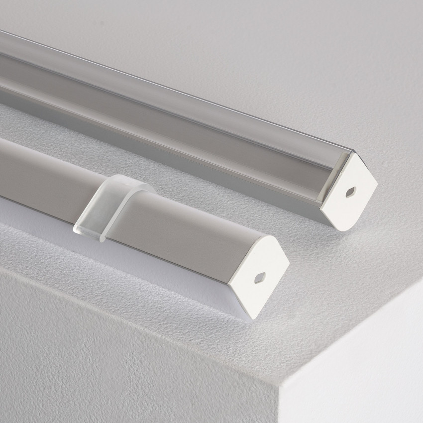 Product van Aluminium hoekprofiel rond 1m voor LED Strip tot 20 mm