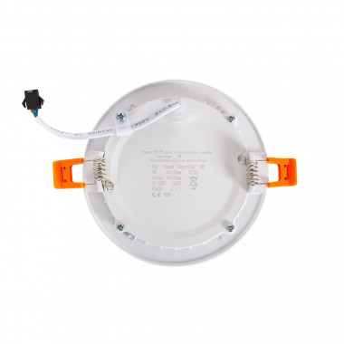 Produit de Dalle LED Ronde 6W SwitchCCT Sélectionnable Coupe Ø 110mm Dimmable Compatible avec Télécommande RF V.2