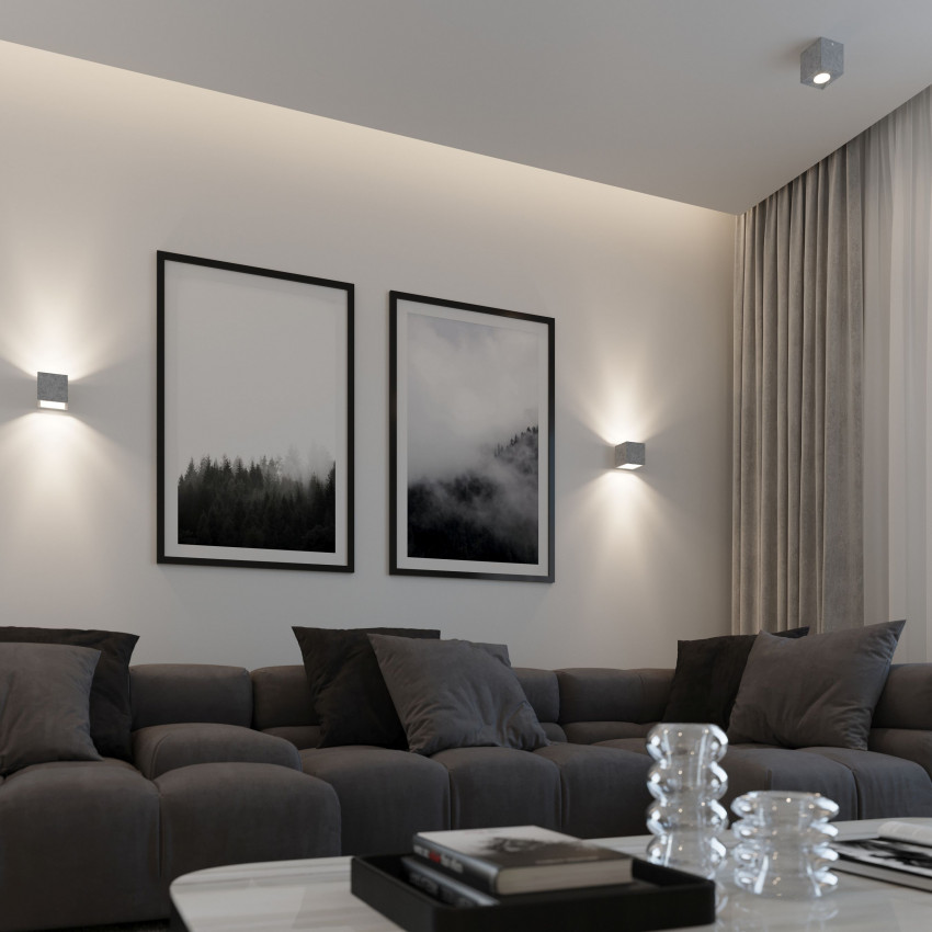 Product of Quad Cement Wall Lamp SOLLUX
