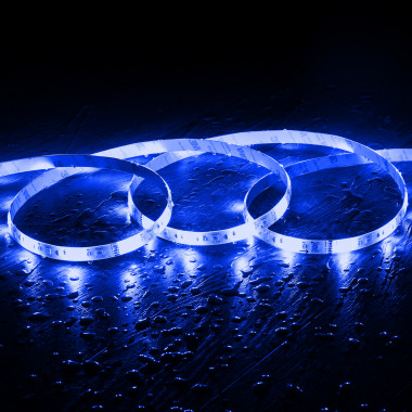 12V LED Streifen – blau – 60 LEDs je Meter – alle 5cm