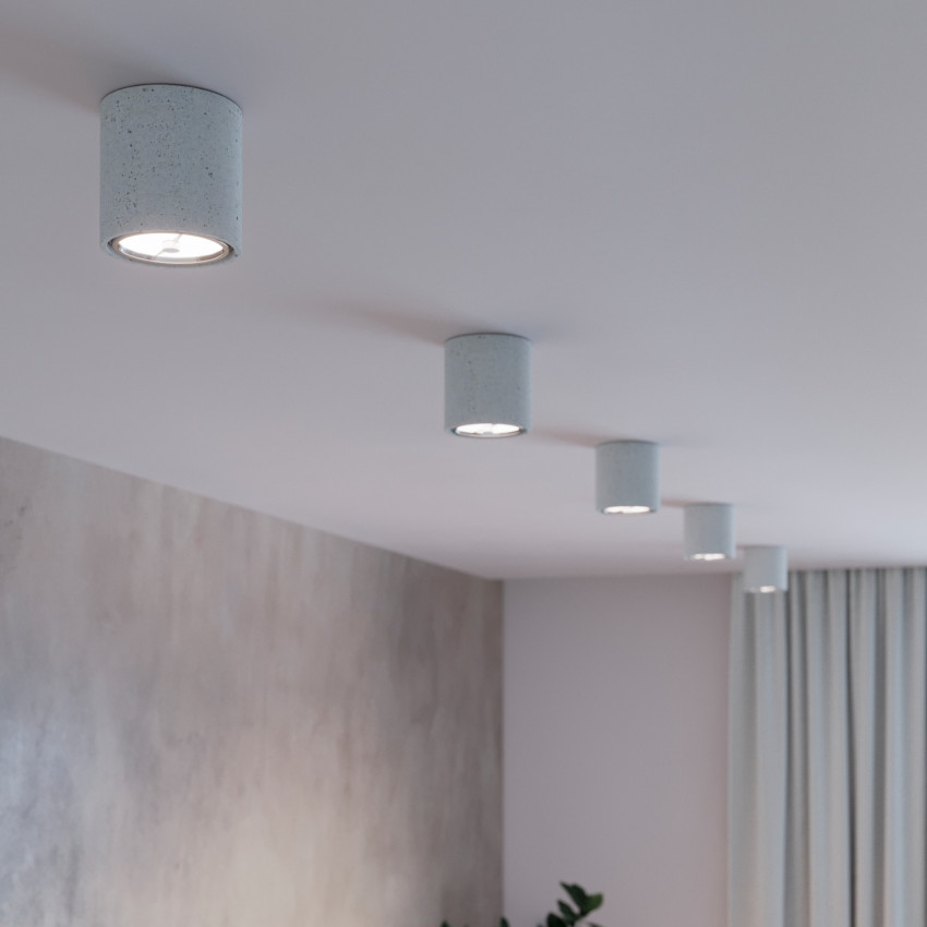 Product of Cullo Cement Ceiling Lamp SOLLUX 