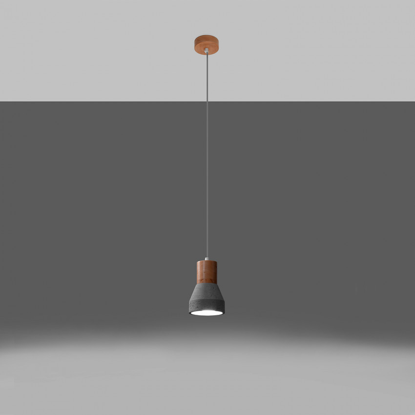 Product van Hanglamp Qubic Beton  SOLLUX