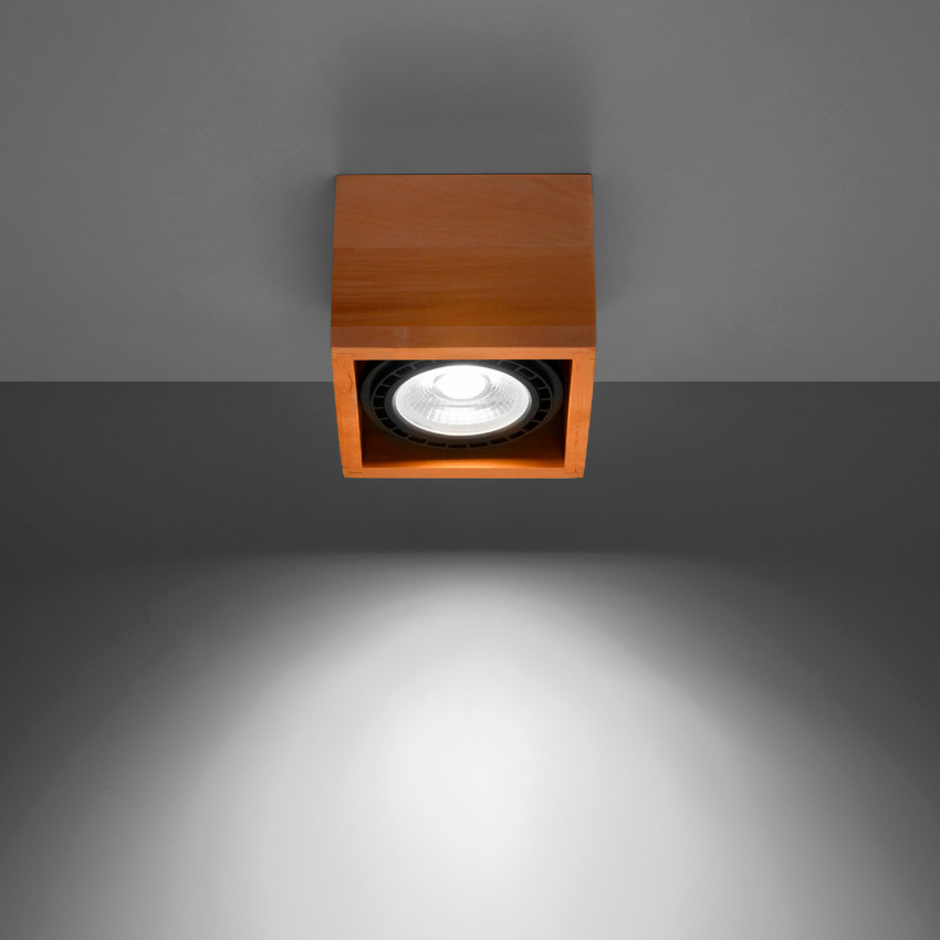 Product of Quatro 1 Wooden Ceiling Lamp SOLLUX