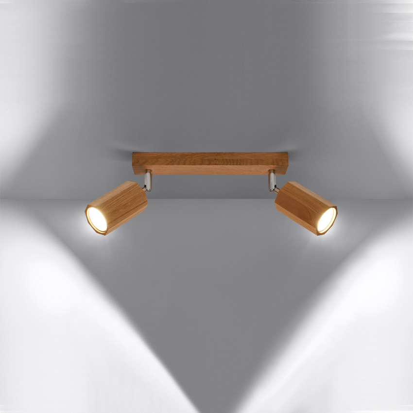 Product of Zeke 2 Wooden Ceiling Lamp SOLLUX