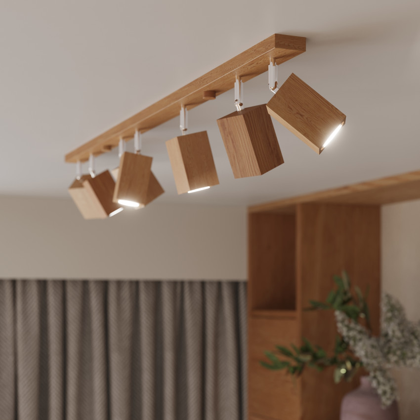 Product of Keke 4 Wooden Ceiling Lamp SOLLUX