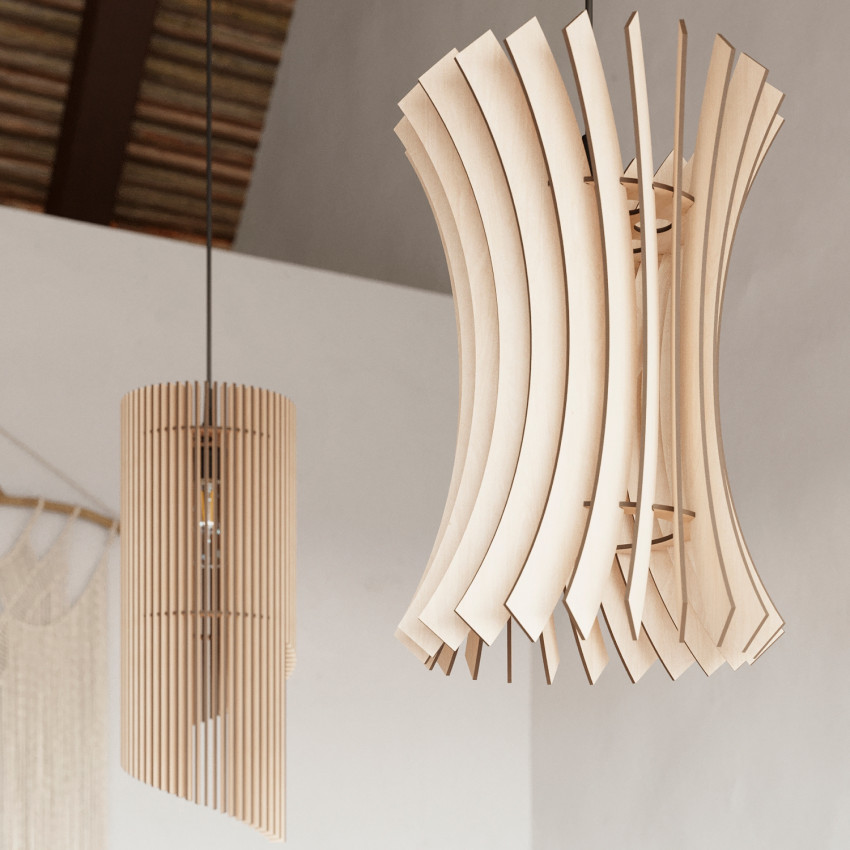 Product of Alexia Wooden Pendant Lamp SOLLUX