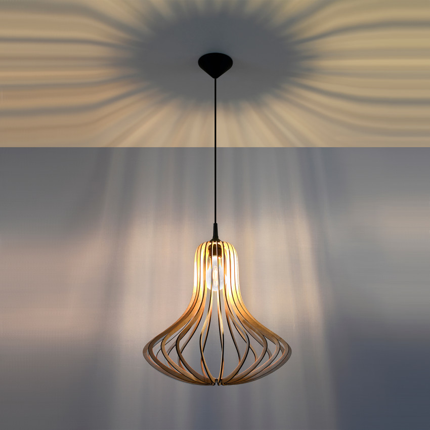 Product of Elza Wooden Pendant Lamp SOLLUX