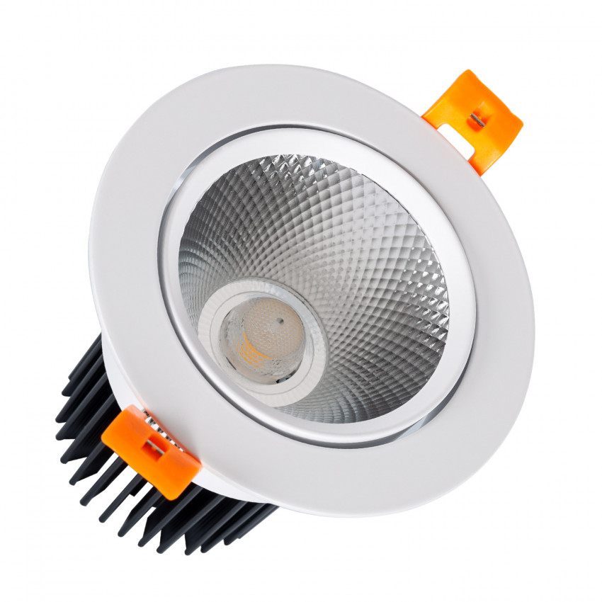Product of White Round 15W Adjustable (UGR19) Expert Colour CRI92 COB No Flicker LED Downlight Ø 90mm Cut-Out