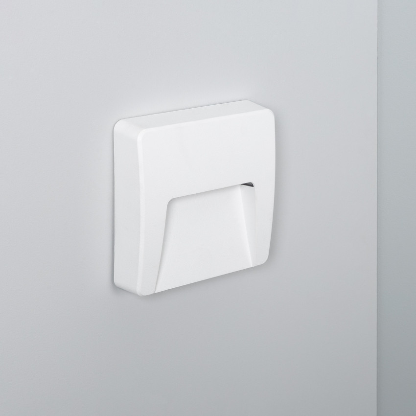 Product of 3W Dag Square Surface White Outdoor LED Wall Light 