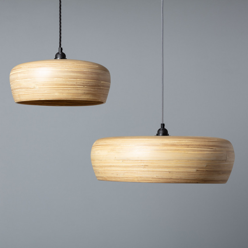 Product van Lampenkap voor Hanglamp Bamboe Shuka Sari Big ILUZZIA