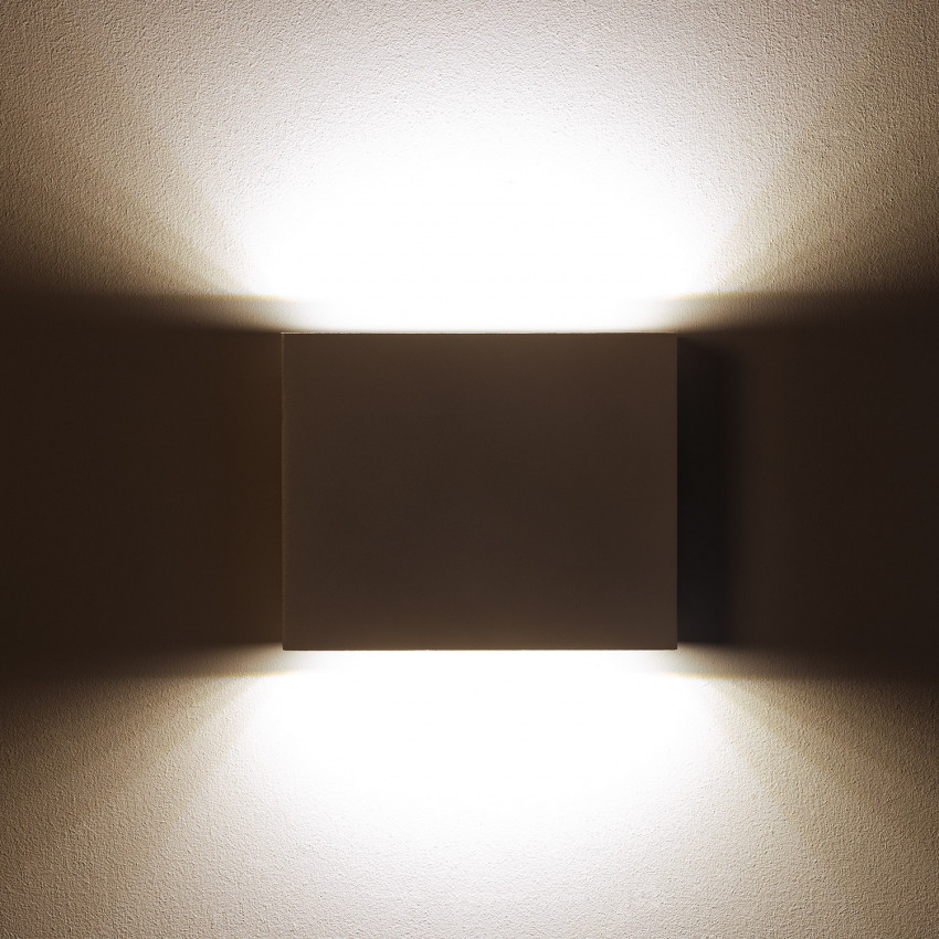 Produkt od Venkovní Nástěnné LED Svítidlo 6W Kaysa Oboustranné Osvětlení Čtvercové v Bílé 